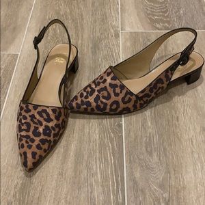 Franco Sarto Vickie2  Leopard Slingback Pump